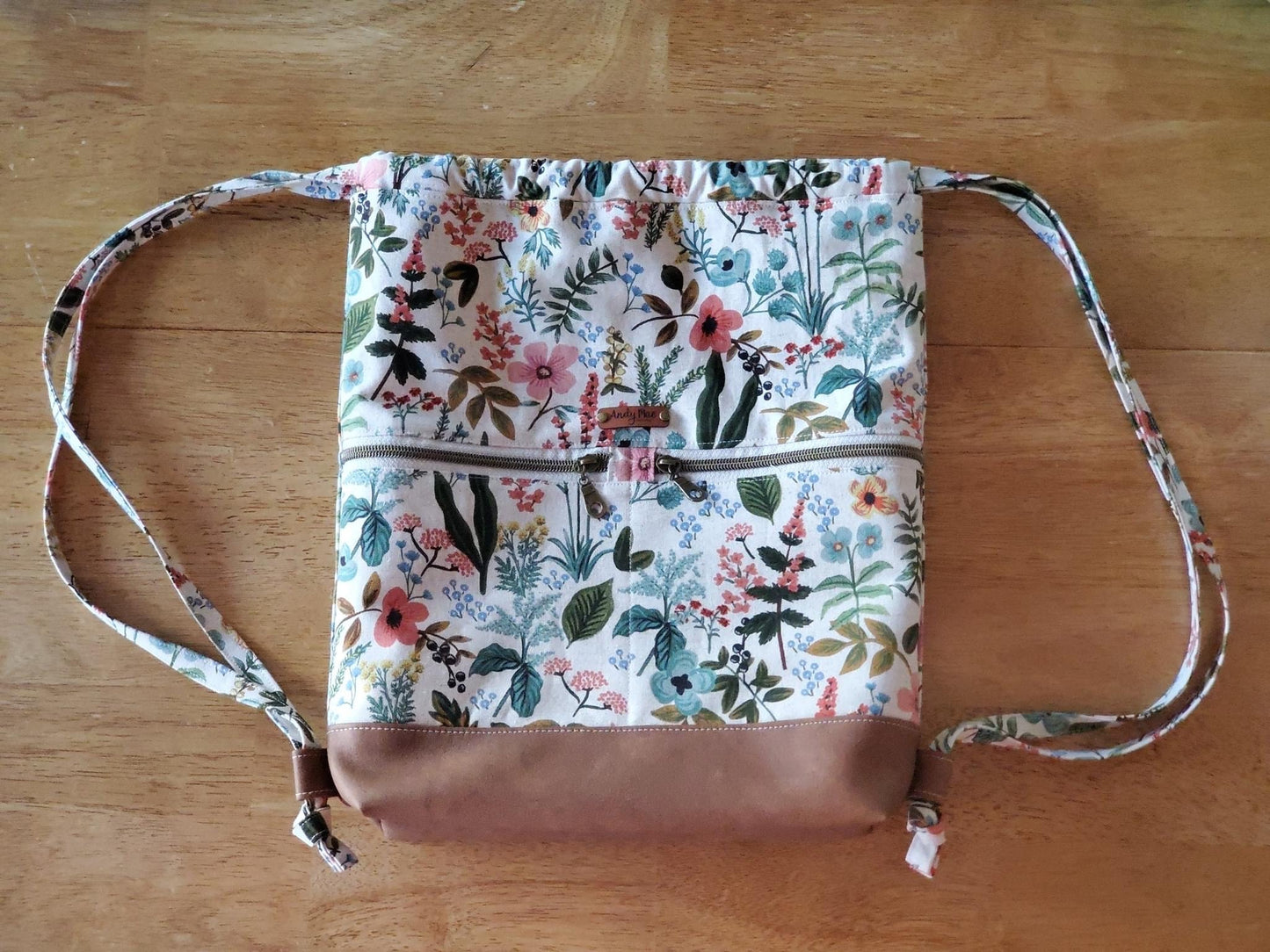 Begonia Drawstring Backpack
