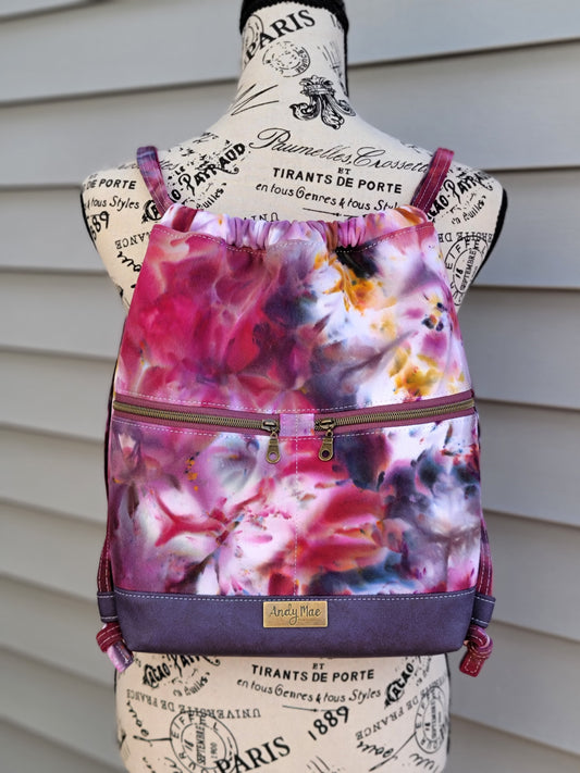 Begonia Drawstring Backpack